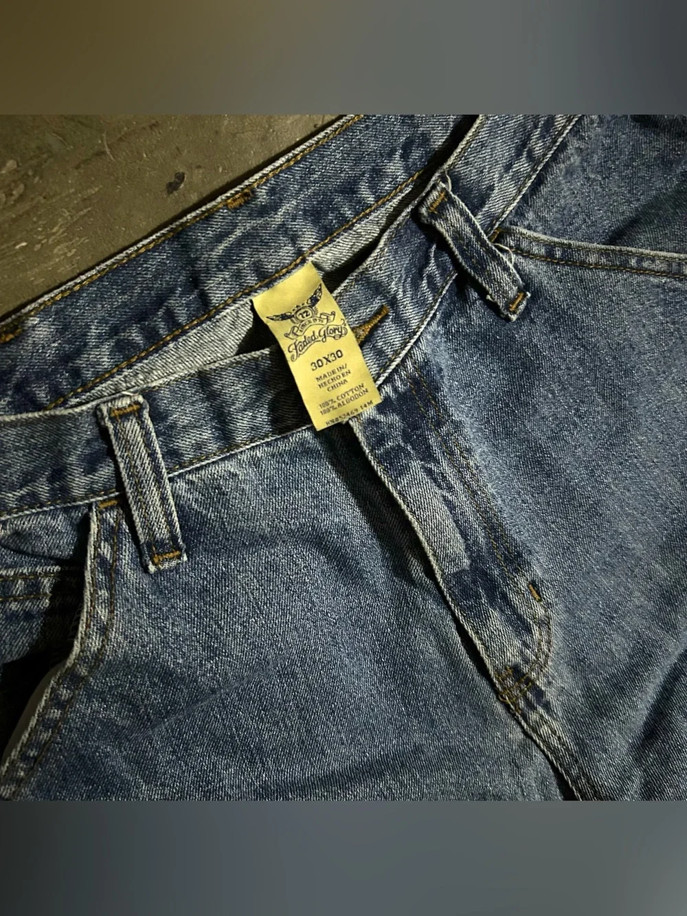 SIZE 30 Y2K 2000s Faded Glory Baggy Carpenter Jeans